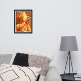 Majestic Mystique - Enigmatic Portrait - - Wooden Framed Posters