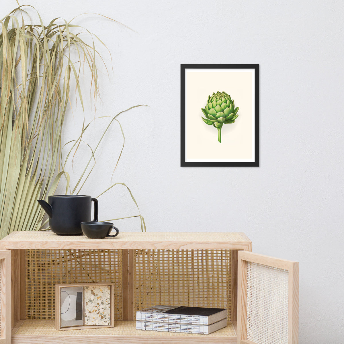 Botanical Beauty - Artichoke Elegance - - Wooden Framed Posters