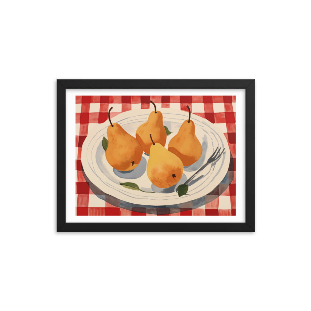 Golden Harvest - A Taste of Tradition - Black 12″×16″ - Framed Posters