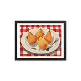 Golden Harvest - A Taste of Tradition - Black 12″×16″ - Framed Posters