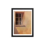 Rustic Reflections - Window into Tranquility - Black 12″×16″ - Framed Posters