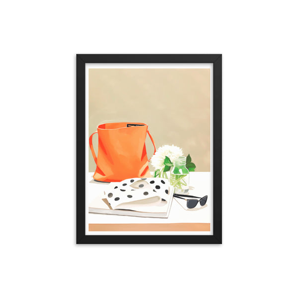 Polka Dots & Sunshine - Framed Poster - Black 12″×16″ - Framed Posters