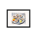 Taste of the Sea - Framed Coastal Art - Black 12″×16″ - Framed Posters