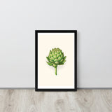 Botanical Beauty - Artichoke Elegance - - Wooden Framed Posters