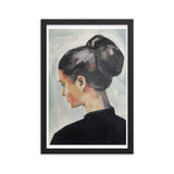 Introspective Elegance - Artful Moments - Black 12″×18″ - Framed Poster