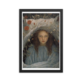 Dreamlike Innocence - A Serene Portrait - Black 12″×18″ - Framed Poster