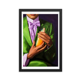 Unexpected Companions - Artful Whimsy - Black 12″×18″ - Framed Posters