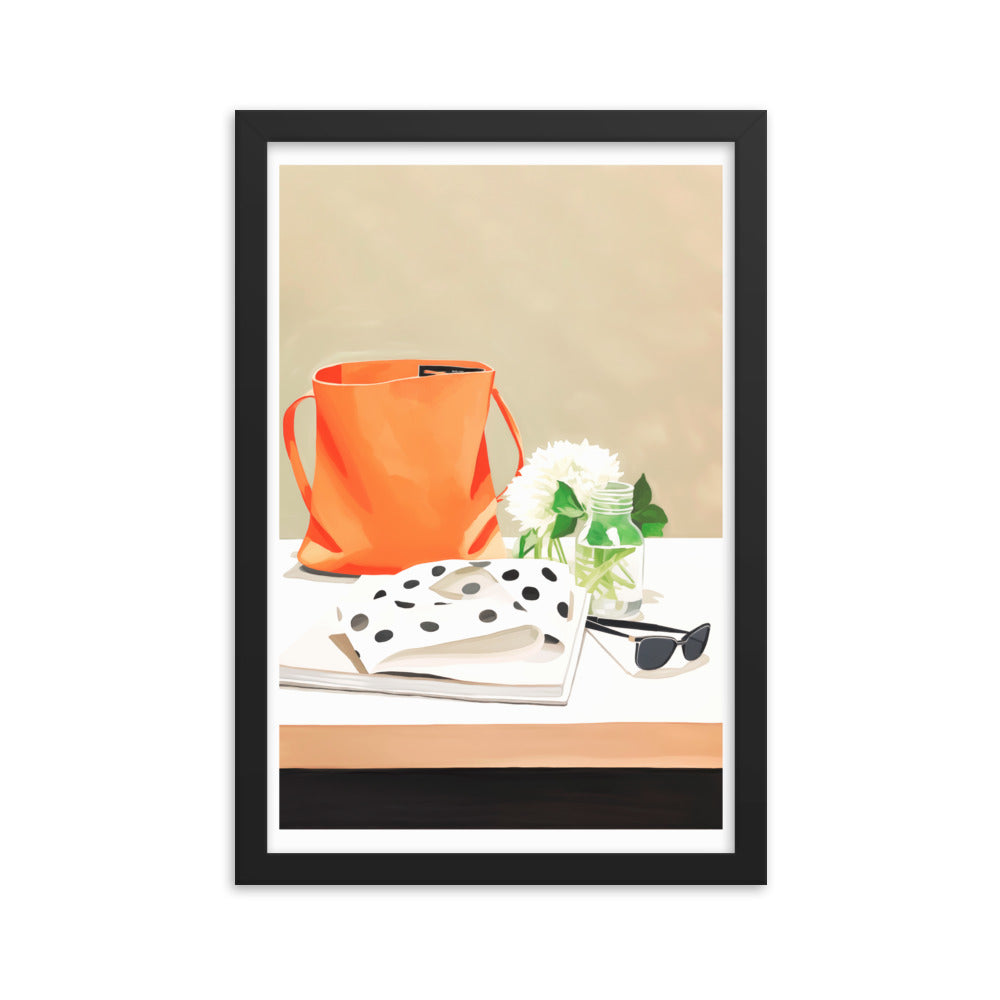 Polka Dots & Sunshine - Framed Poster - Black 12″×18″ - Framed Posters