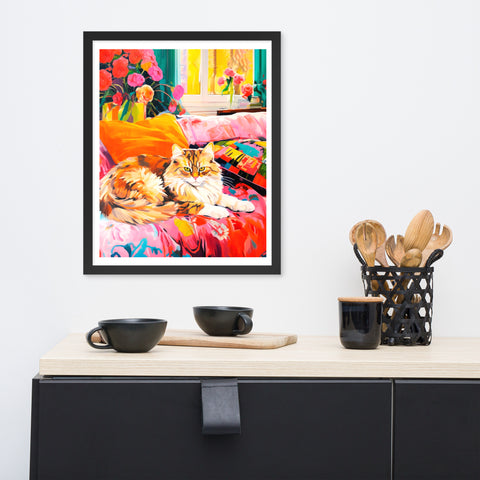 Image of Floral Haven - Cozy Cat Retreat