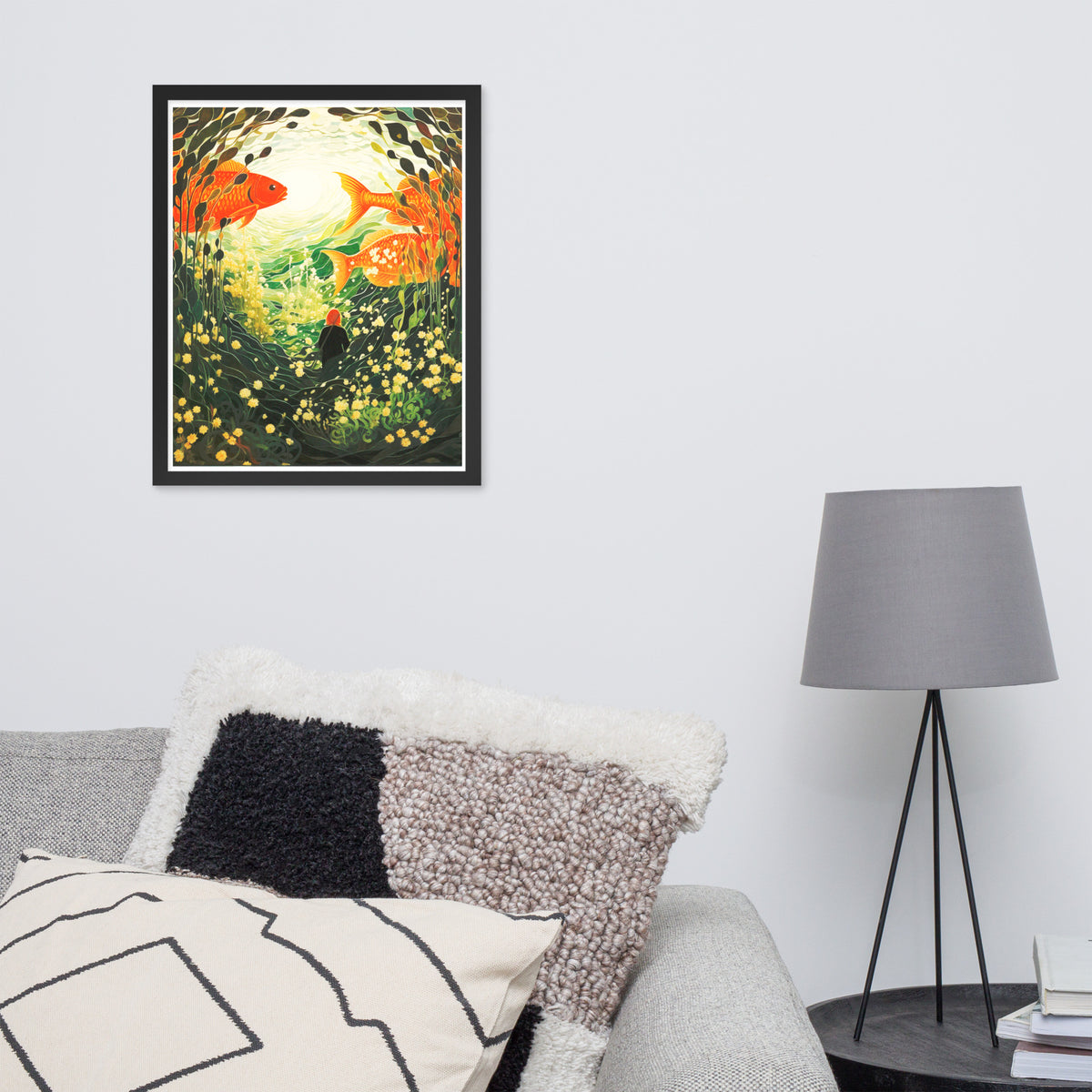 Underwater Dreams - Enchanted Fish - - Wooden Framed Posters