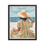 Seaside Reflections - A Tranquil Escape - - Framed Poster