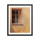 Rustic Reflections - Window into Tranquility - Black 16″×20″ - Framed Posters