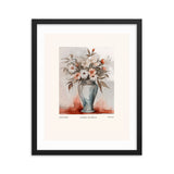 Neutral Beauty - Blossoms in Harmony - Black 16″×20″ - Framed Posters