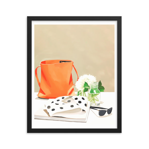 Polka Dots & Sunshine - Framed Poster - Black 16″×20″ - Framed Posters