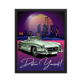 Timeless Drive - Define Yourself - Black - Wooden Framed Posters