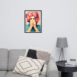 Hidden Emotions - Floral Expressions - 18″×24″ - Wooden Framed Posters