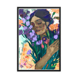 Blossoming Dreams - A Moment Captured - Black 24″×36″ - Wooden Framed Posters