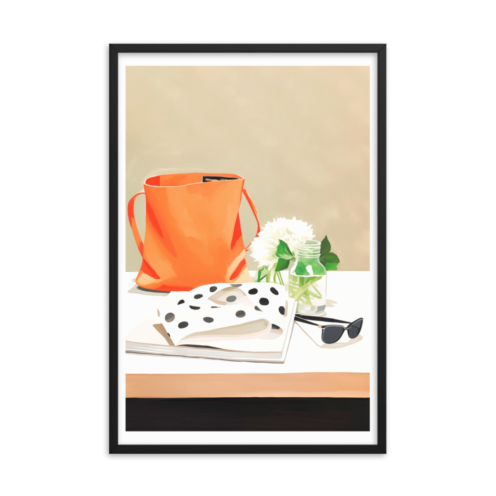 Polka Dots & Sunshine - Framed Poster - Black 24″×36″ - Framed Posters