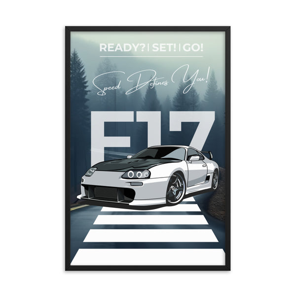 F17 Speed - The Ultimate Drive - Black - Framed Poster