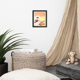 Sunset Waves - Capture the Serenity - 8″×10″ - Wooden Framed Posters