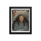 Dreamlike Innocence - A Serene Portrait - Black 8″×10″ - Framed Poster