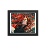 Dreamscape Serenity - Enchanted Reflections - Black 8″×10″ - Framed Poster