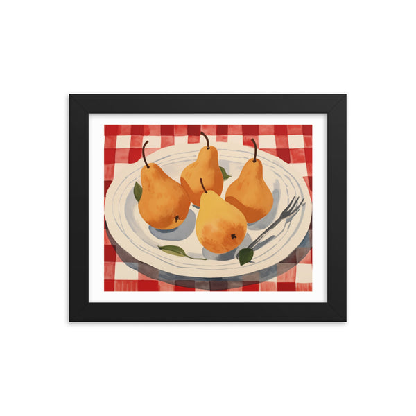 Golden Harvest - A Taste of Tradition - Black 8″×10″ - Framed Posters