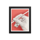 Sophisticated Simplicity - Artistic Hand Design - Black 8″×10″ -