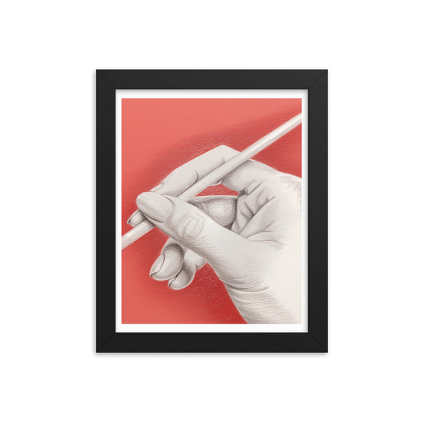 Sophisticated Simplicity - Artistic Hand Design - Black 8″×10″ -