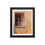 Rustic Reflections - Window into Tranquility - Black 8″×10″ - Framed Posters