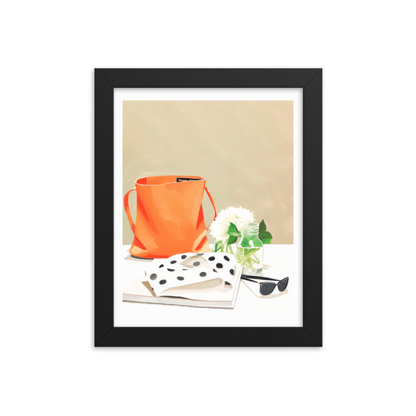 Polka Dots & Sunshine - Framed Poster - Black 8″×10″ - Framed Posters