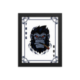 Bold Gorilla Vibes - Framed Thug Boy Poster - Black - Wooden Framed Posters