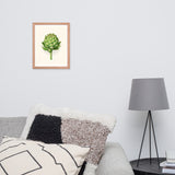 Botanical Beauty - Artichoke Elegance - - Wooden Framed Posters