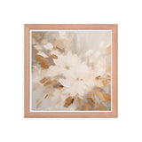 Whispers of Nature - Floral Harmony - Red Oak 12″×12″ - Framed Poster