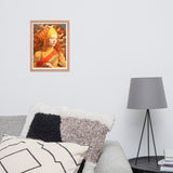 Majestic Mystique - Enigmatic Portrait - - Wooden Framed Posters