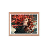 Dreamscape Serenity - Enchanted Reflections - Red Oak 12″×16″ - Framed Poster