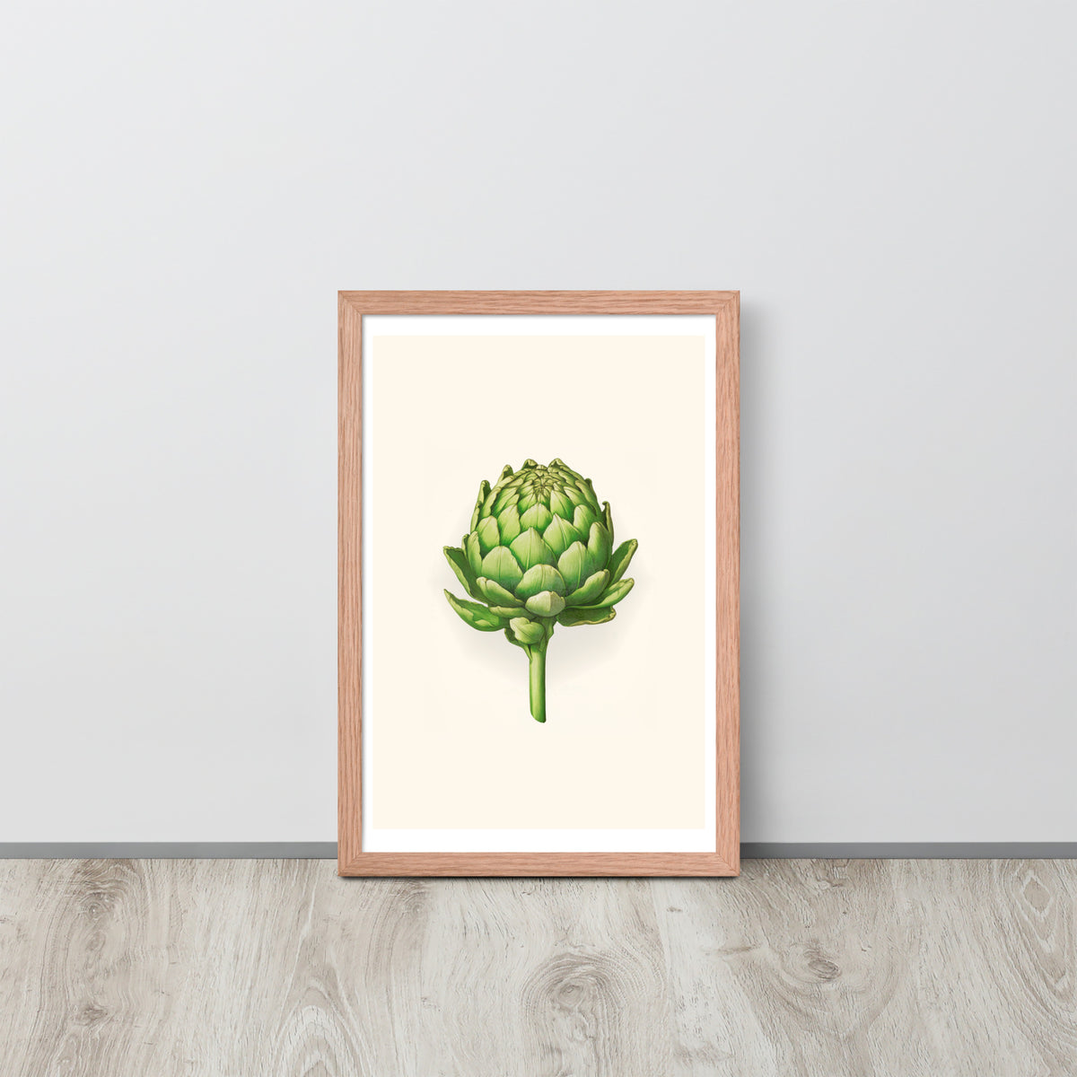 Botanical Beauty - Artichoke Elegance - - Wooden Framed Posters