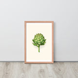 Botanical Beauty - Artichoke Elegance - - Wooden Framed Posters