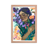 Blossoming Dreams - A Moment Captured - Red Oak 12″×18″ - Wooden Framed Posters