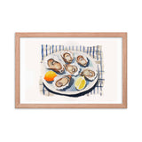 Taste of the Sea - Framed Coastal Art - Red Oak 12″×18″ - Framed Posters