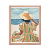 Seaside Reflections - A Tranquil Escape - - Framed Poster