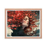 Dreamscape Serenity - Enchanted Reflections - Red Oak 16″×20″ - Framed Poster