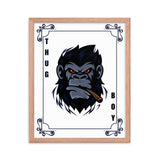 Bold Gorilla Vibes - Framed Thug Boy Poster - - Wooden Framed Posters