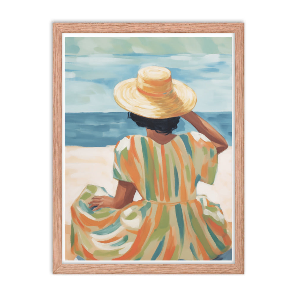 Seaside Reflections - A Tranquil Escape - - Framed Poster