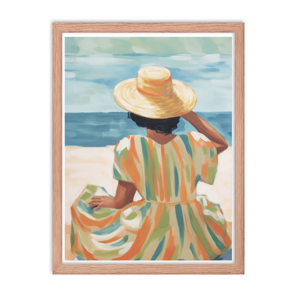 Seaside Reflections - A Tranquil Escape - - Framed Poster