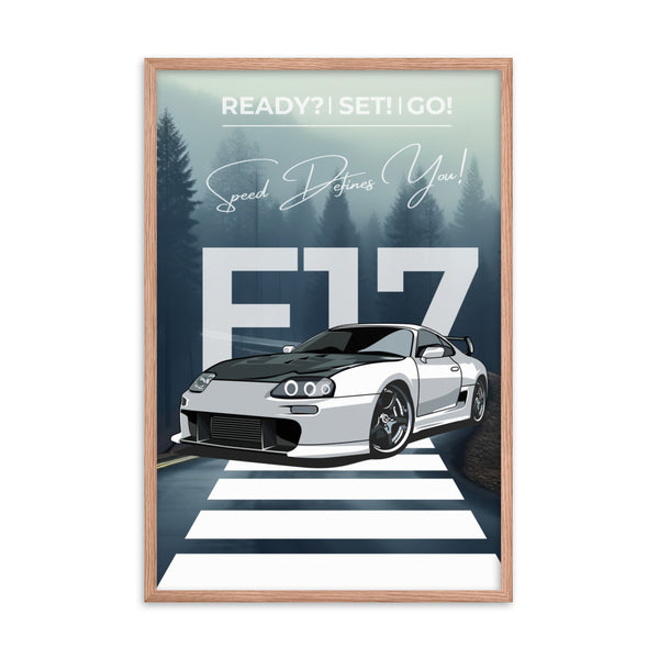 F17 Speed - The Ultimate Drive - Red Oak - Framed Poster