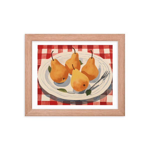 Golden Harvest - A Taste of Tradition - Red Oak 8″×10″ - Framed Posters