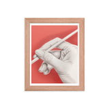 Sophisticated Simplicity - Artistic Hand Design - Red Oak 8″×10″ -