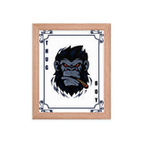 Bold Gorilla Vibes - Framed Thug Boy Poster - Red Oak - Wooden Framed Posters