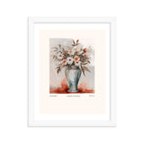 Neutral Beauty - Blossoms in Harmony - White 11″×14″ - Framed Posters